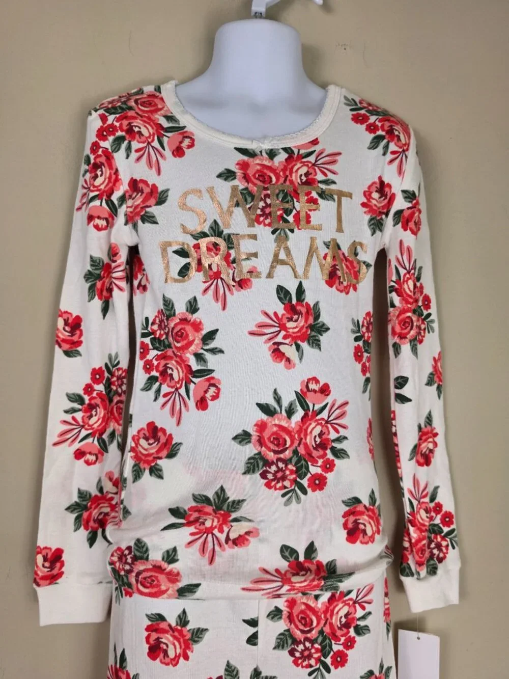 Rachel Zoe Girls Floral Pajama Set Sz 7 100% Cotton Sweet Dreams 2 Piece